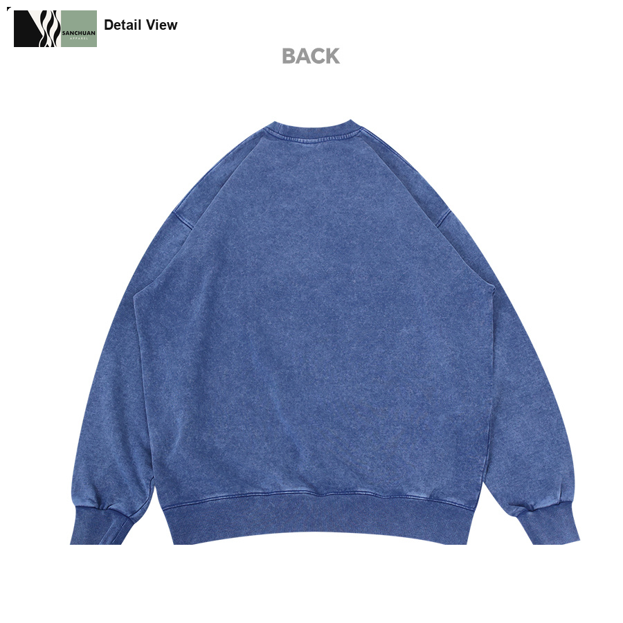 450g Vintage Washed Crewneck Sweatshirt detail image 5