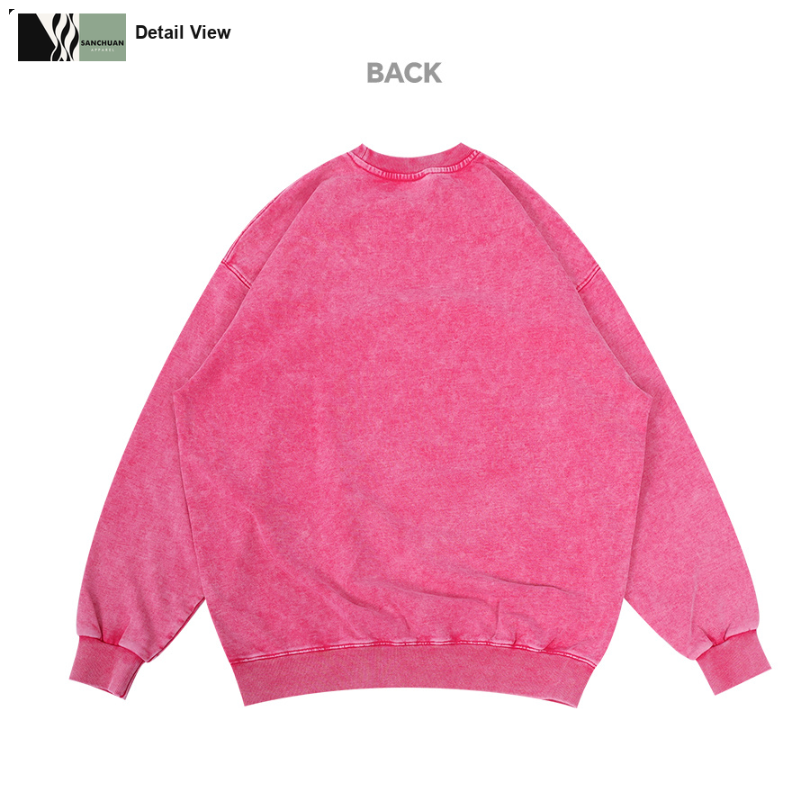 450g Vintage Washed Crewneck Sweatshirt detail image 6