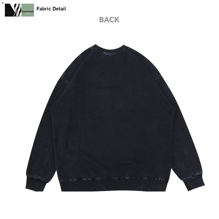 450g Vintage Washed Crewneck Sweatshirt detail image 8