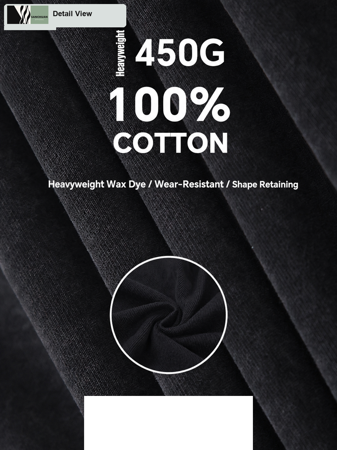 450g Vintage Washed Pullover Hoodie detail image 2
