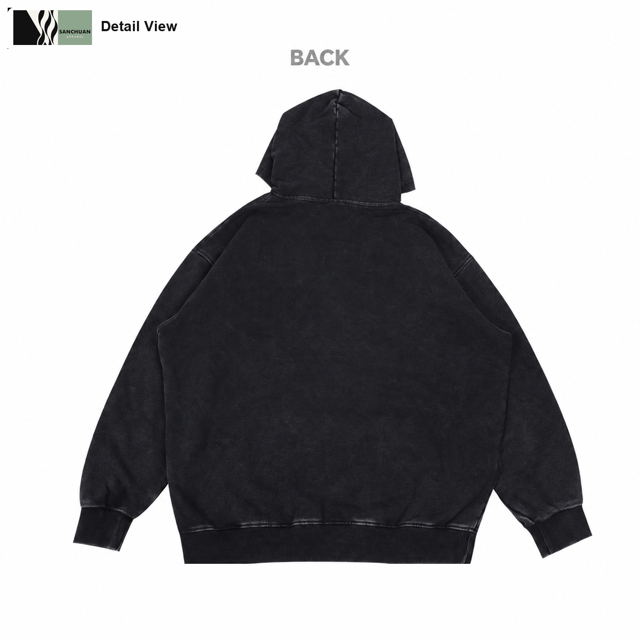 450g Vintage Washed Pullover Hoodie detail image 7