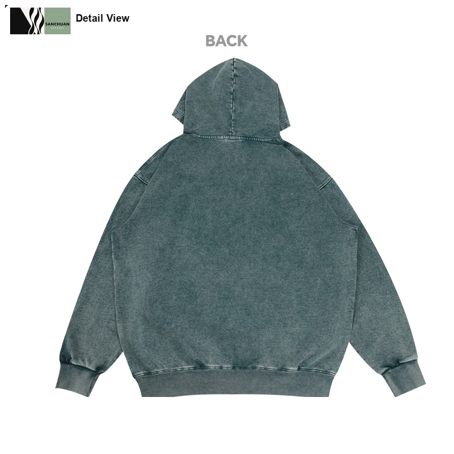 450g Vintage Washed Pullover Hoodie detail image 8