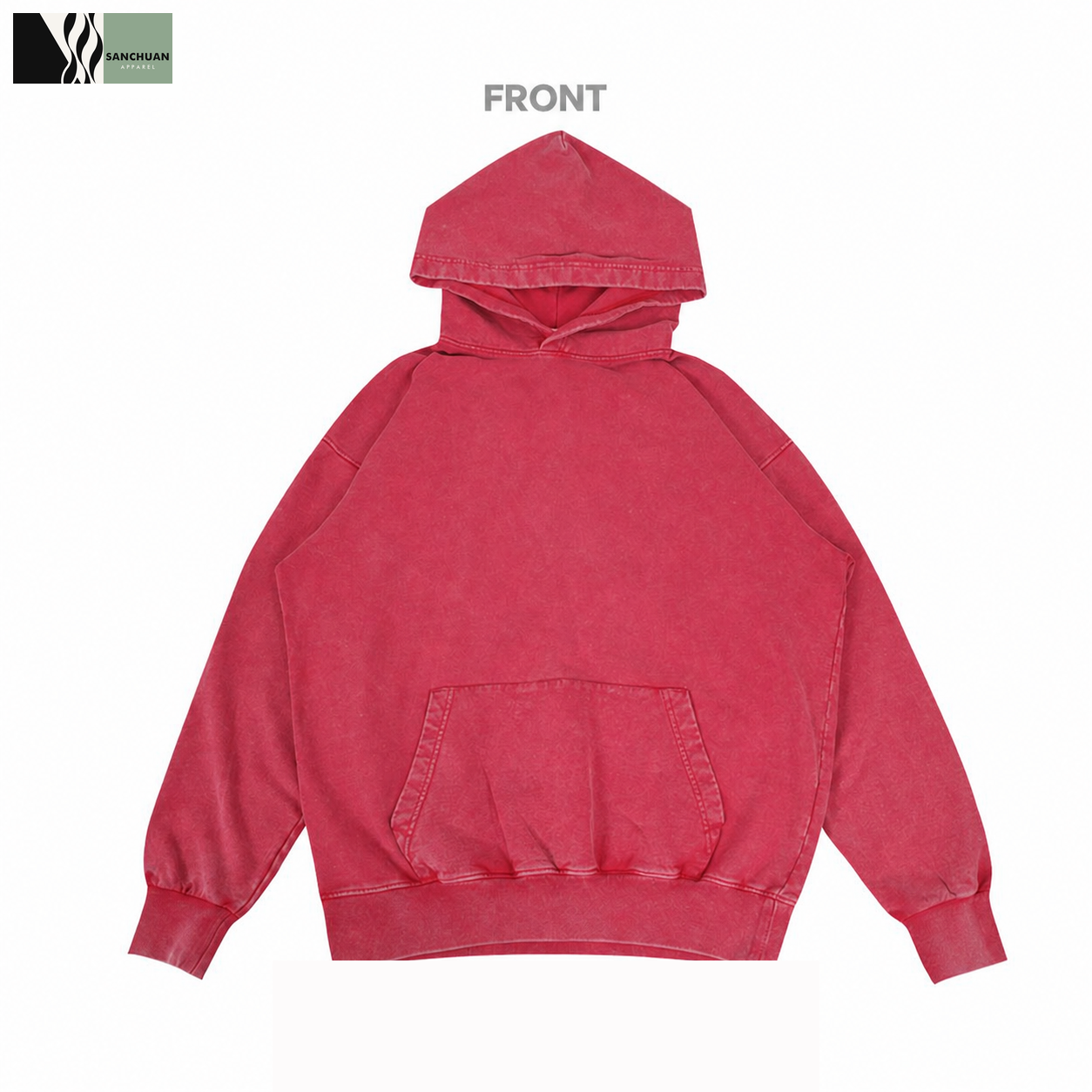 450g Vintage Washed Pullover Hoodie product image