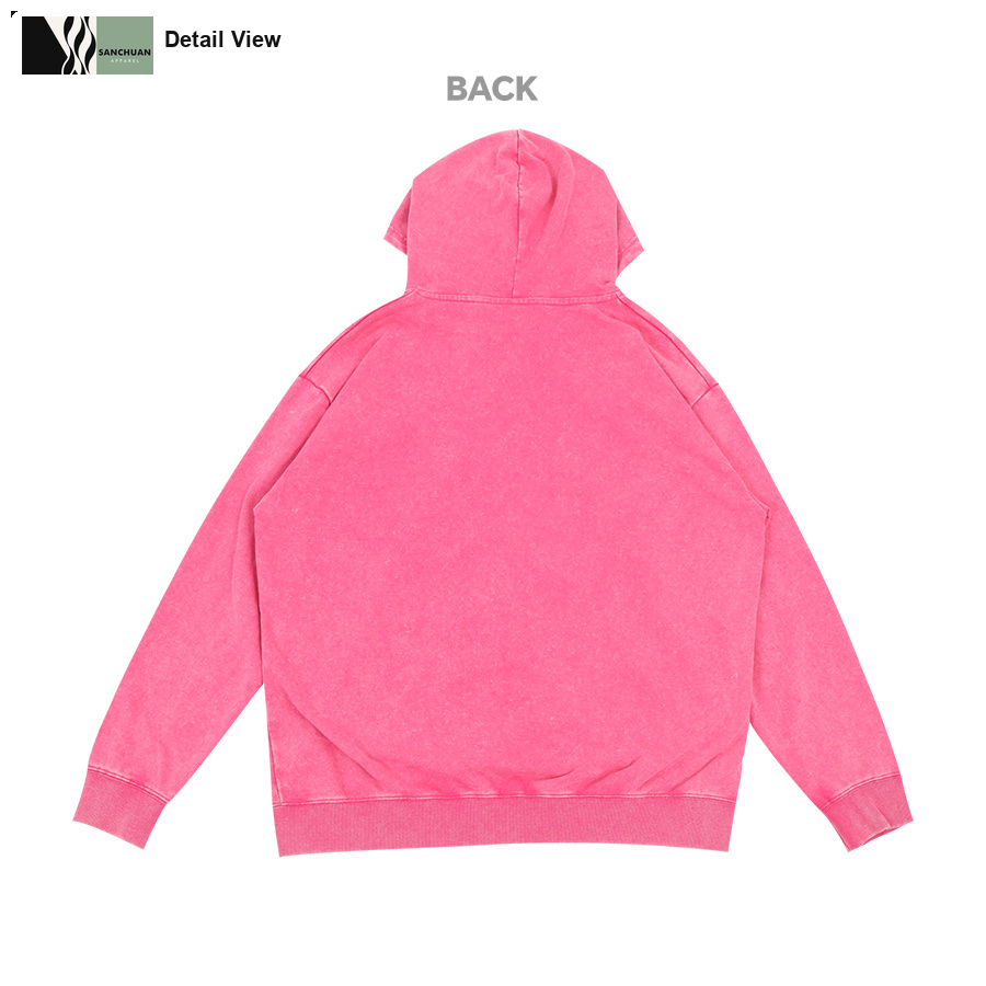 400g Vintage Washed Zip Hoodie detail image 4