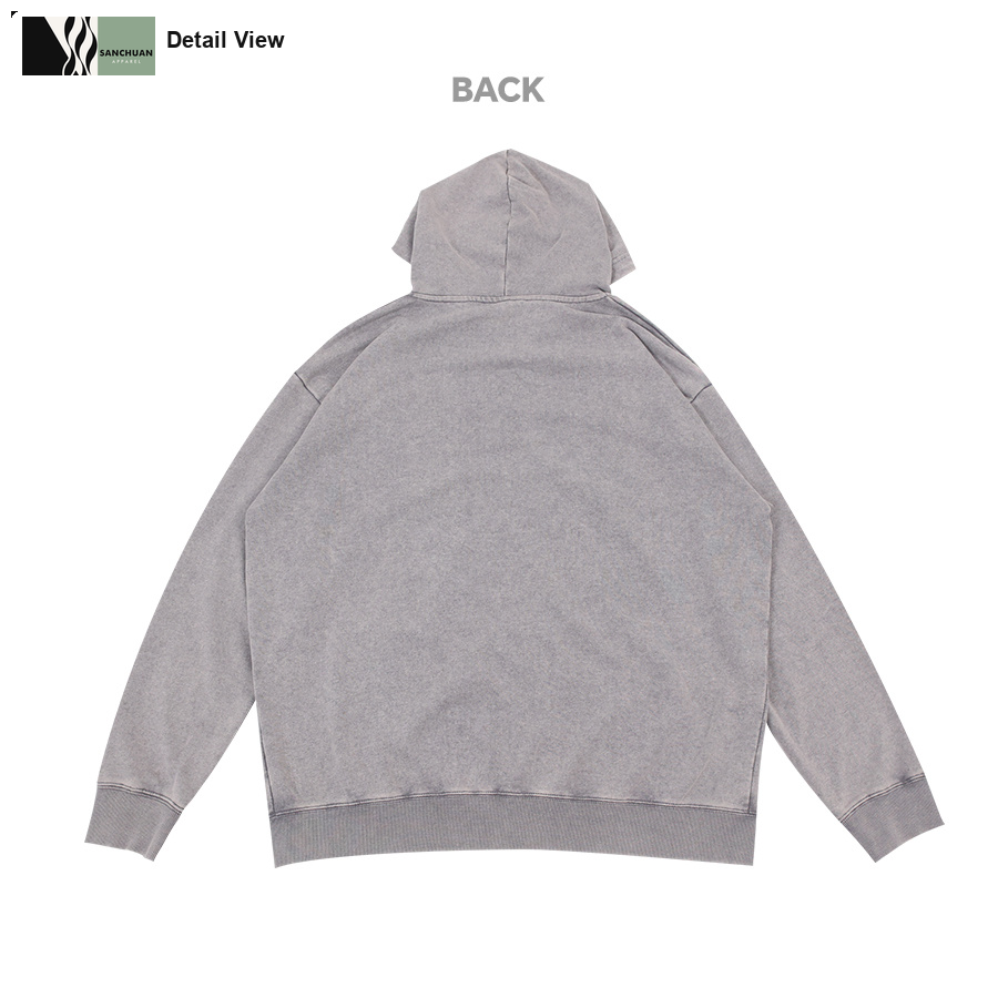 400g Vintage Washed Zip Hoodie detail image 5