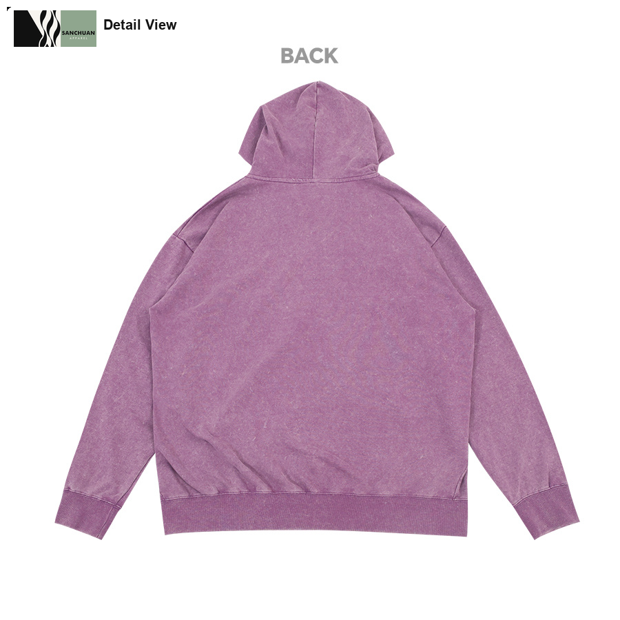 400g Vintage Washed Zip Hoodie detail image 7