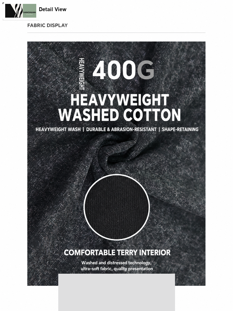 400g Vintage Washed Crewneck Sweatshirt detail image 1