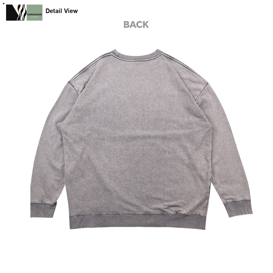 400g Vintage Washed Crewneck Sweatshirt detail image 4