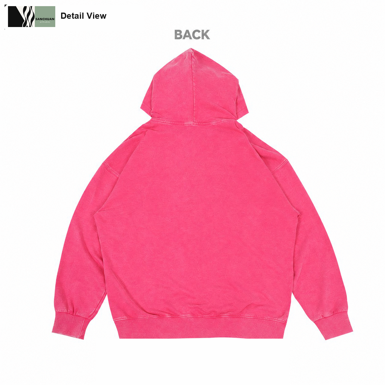 360g Vintage Washed Zip Hoodie detail image 4