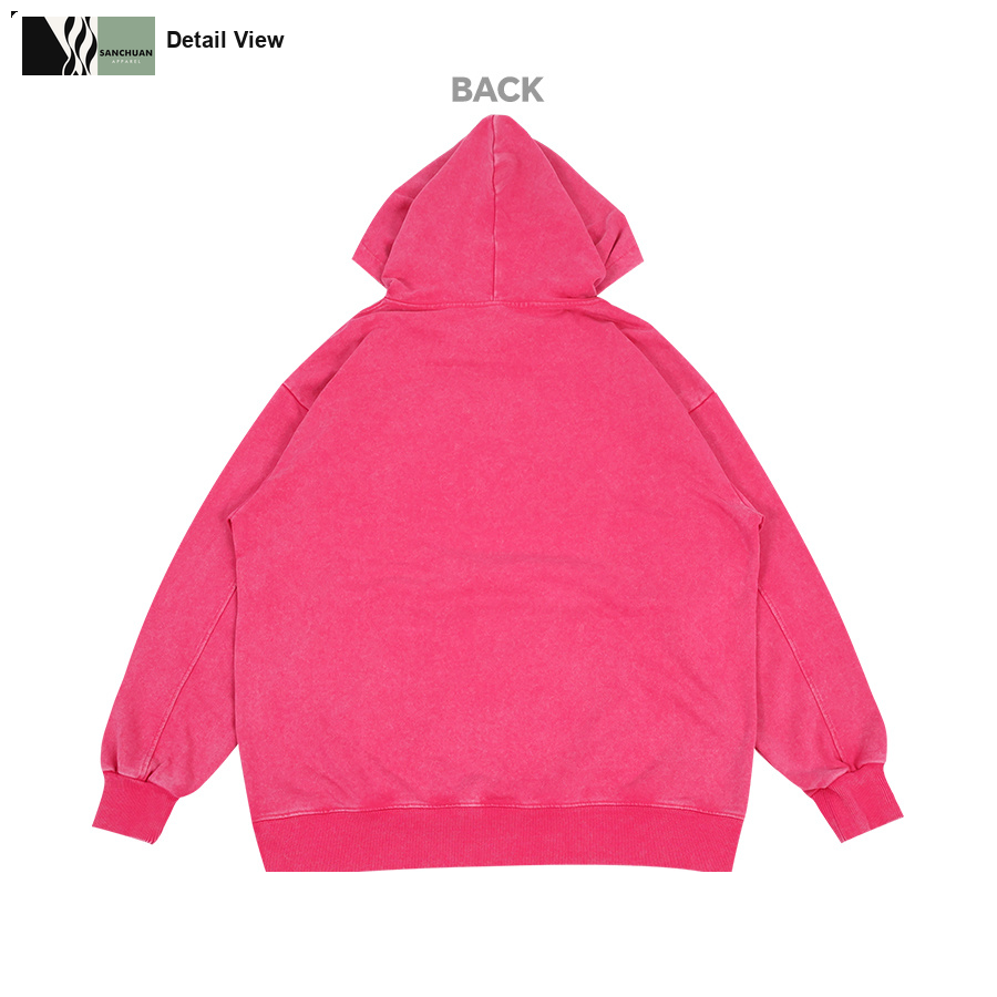 360g Vintage Washed Pullover Hoodie detail image 4