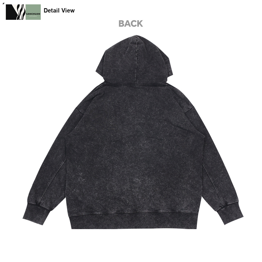 360g Vintage Washed Pullover Hoodie detail image 6