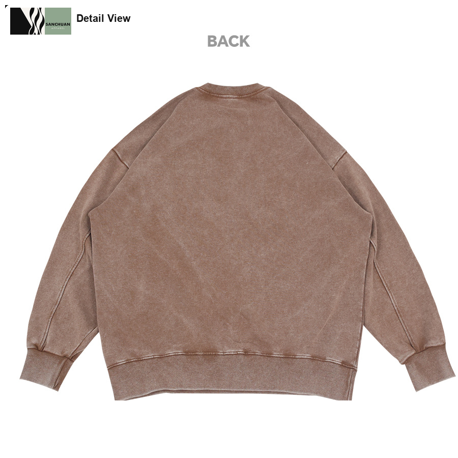 360g Vintage Washed Crewneck Sweatshirt detail image 3