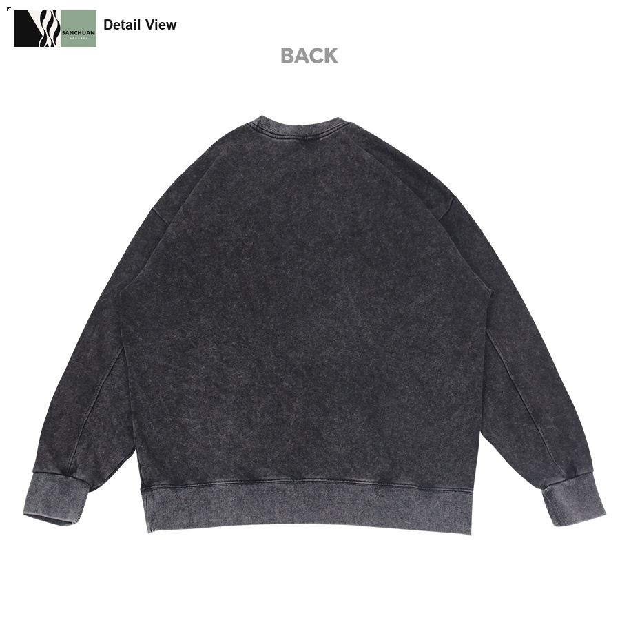 360g Vintage Washed Crewneck Sweatshirt detail image 6