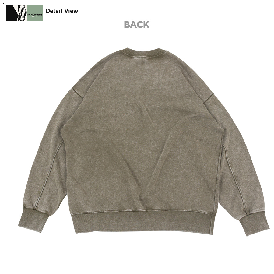 360g Vintage Washed Crewneck Sweatshirt detail image 7