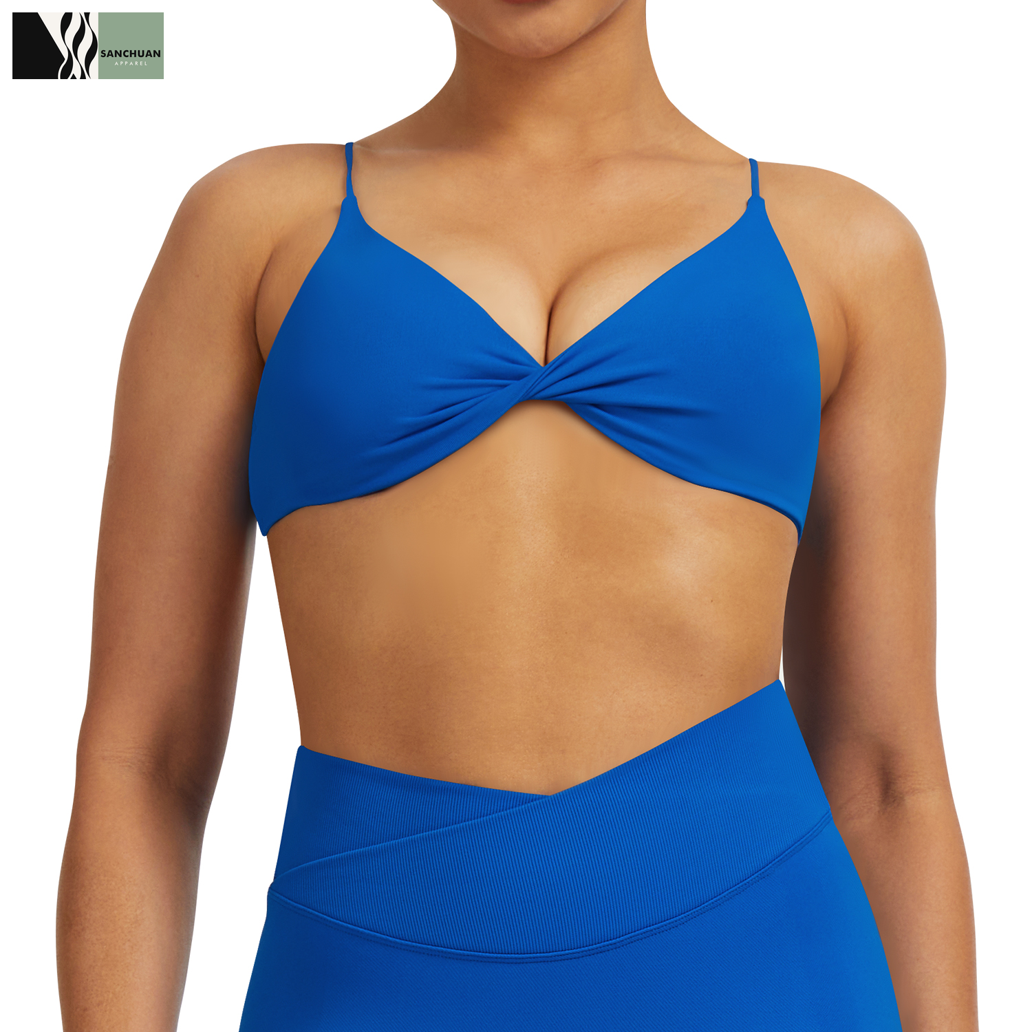 High Performance Sports Bra With Removable Pads Cross Strap Back product image