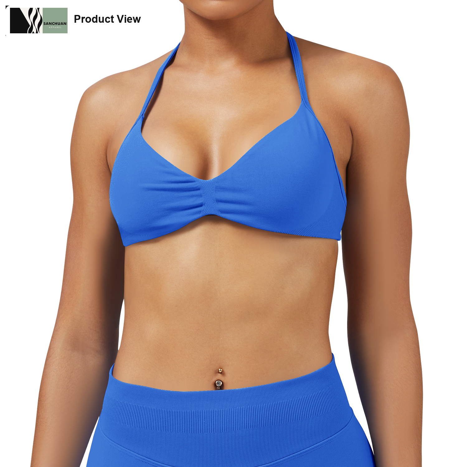Yoga Sports Bra Open Back Racer Design detail image 1