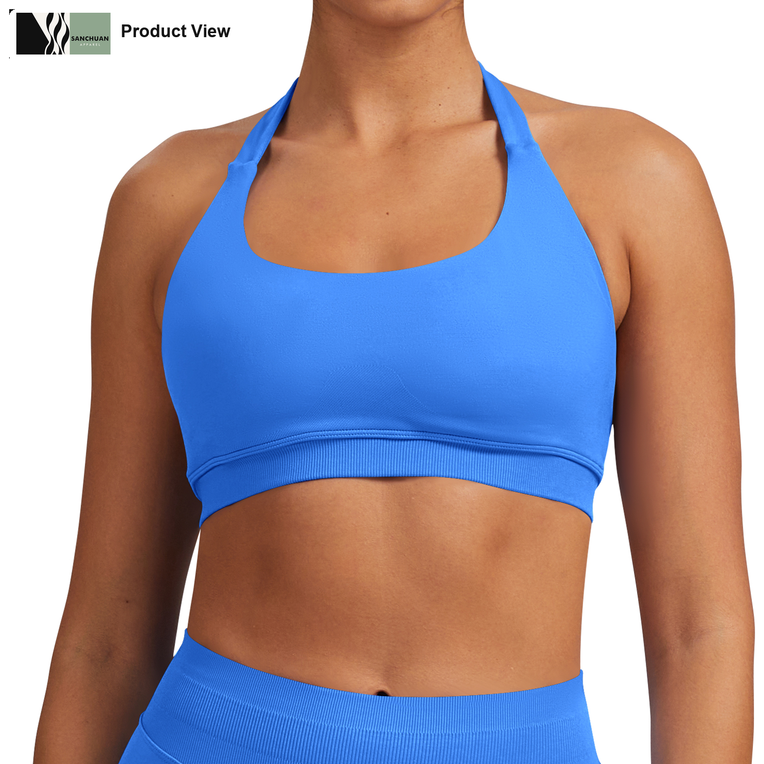 High Performance Sports Bra With Removable Pads Cross Strap Back 1 1 detail image 1