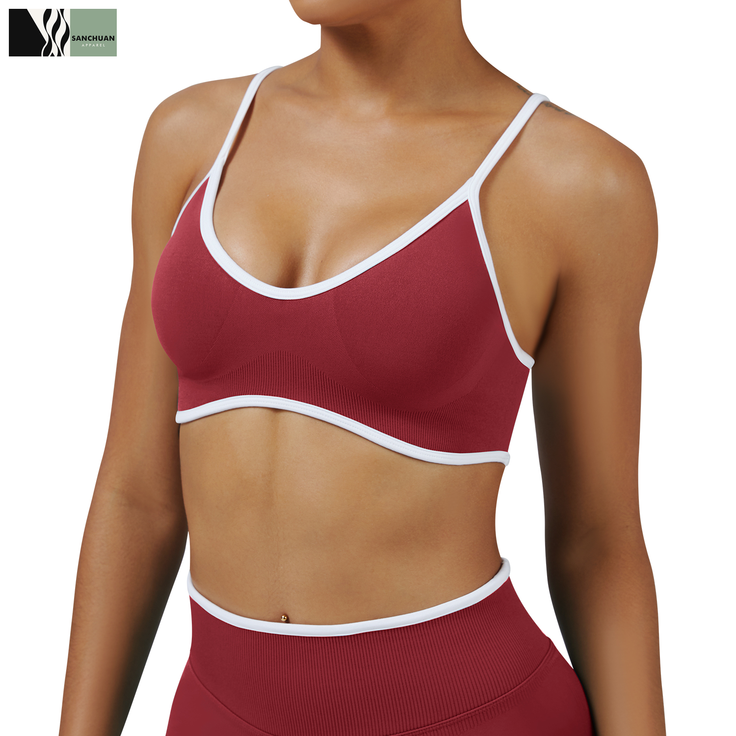 Sports Bra Square Neck With Cutout Design 1 product image