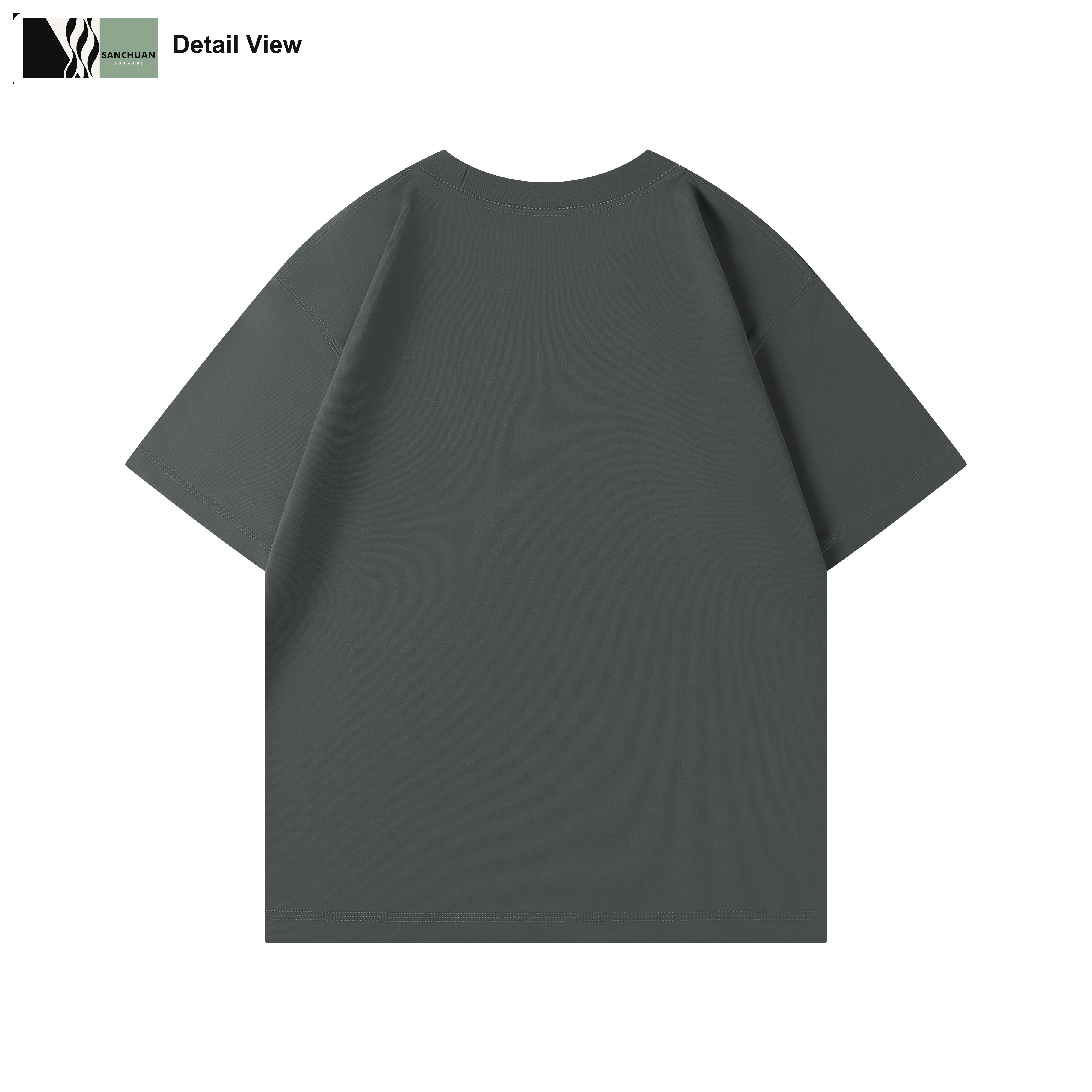 350g Heavyweight Cotton T-Shirt detail image 3