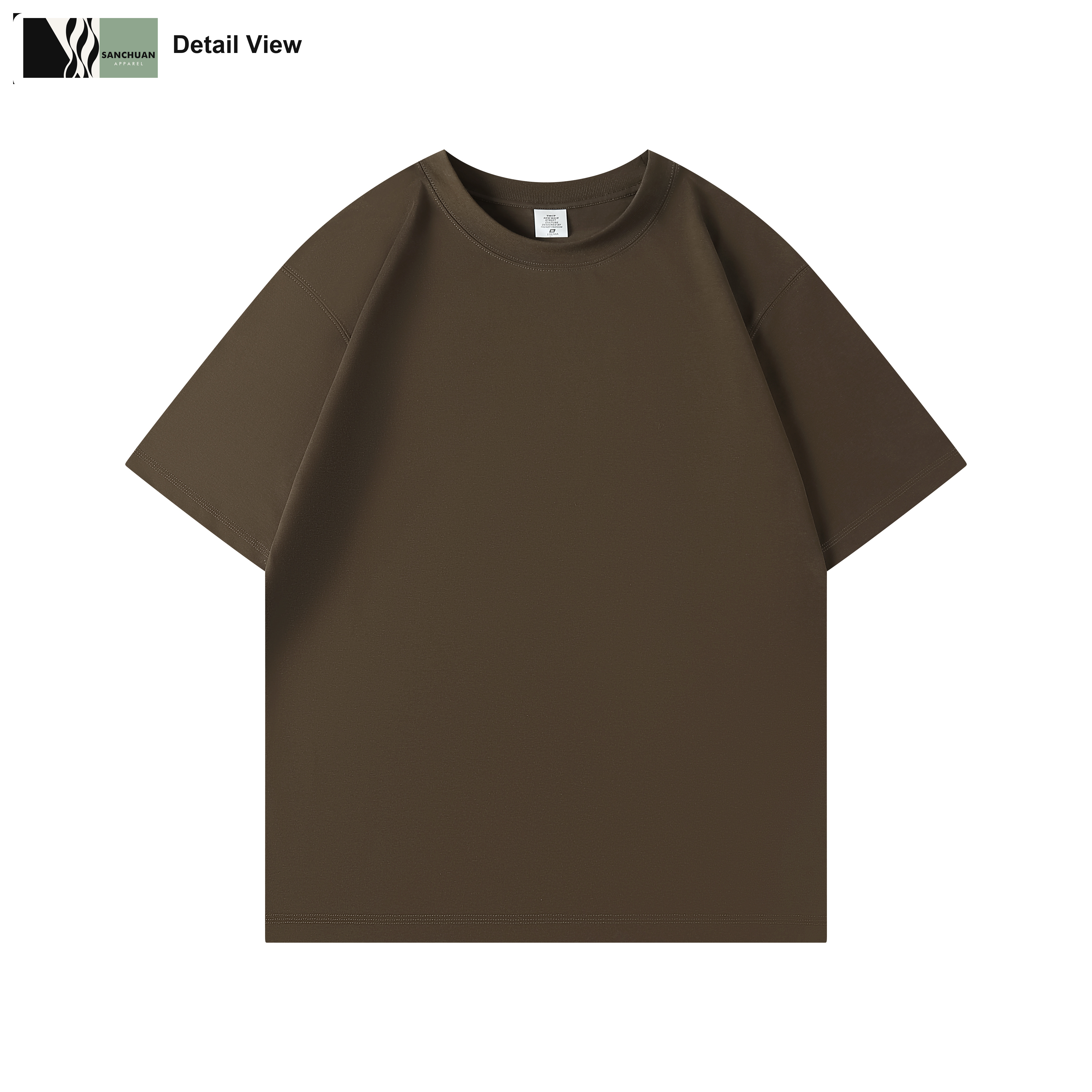 350g Heavyweight Cotton T-Shirt detail image 5