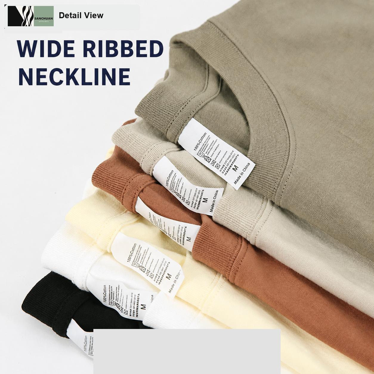 260g Heavyweight Cotton T-Shirt detail image 2