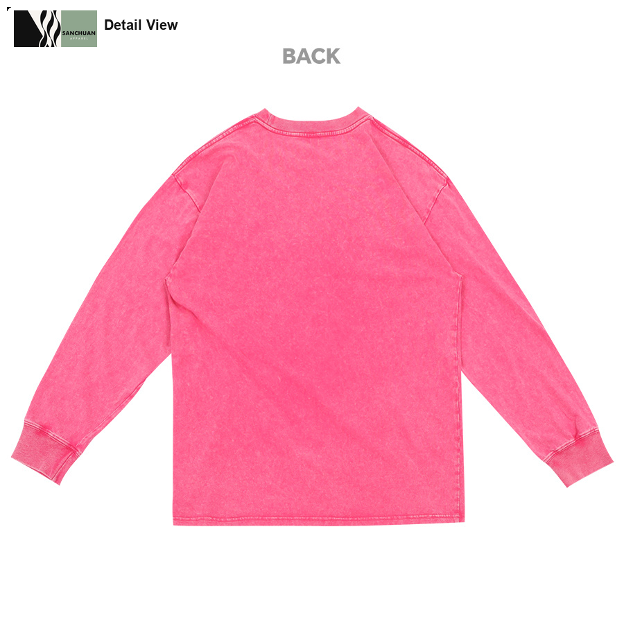 240g Washed Cotton T-Shirt detail image 4