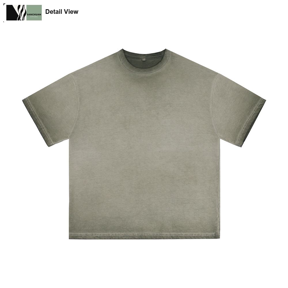 230g Washed Cotton T-Shirt detail image 4