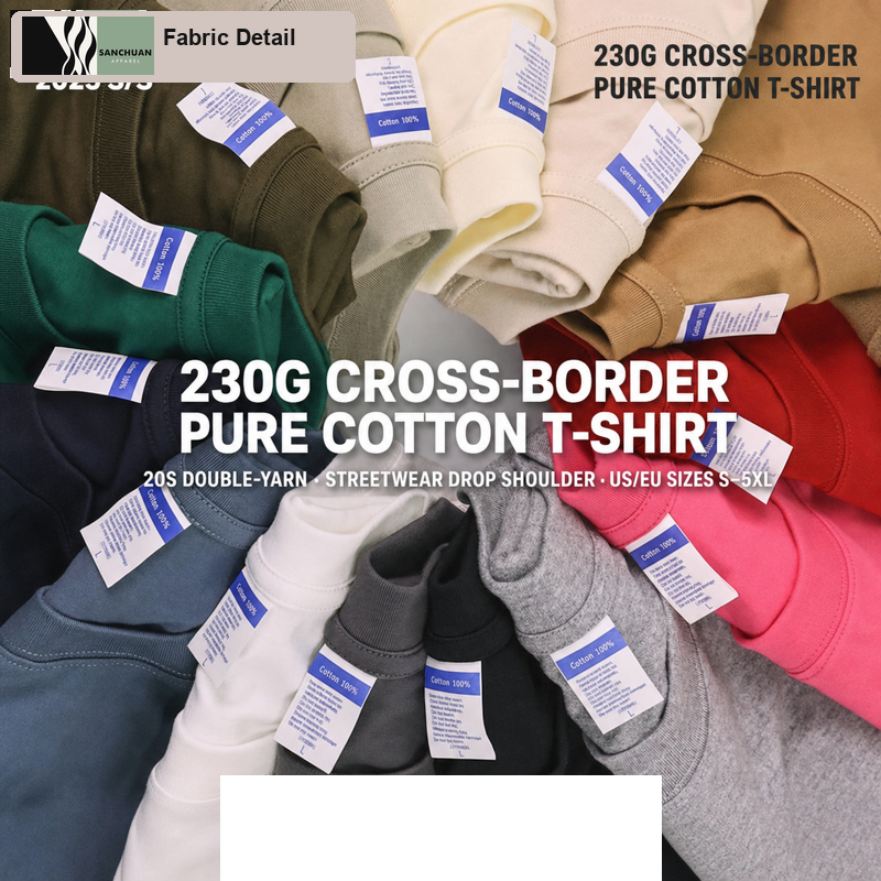 230g Oversized Cotton T-Shirt detail image 1