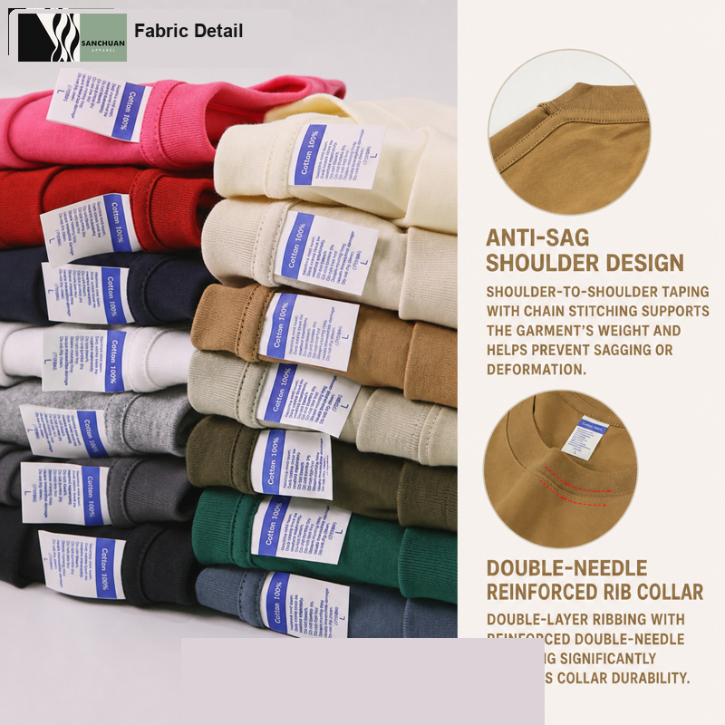 230g Oversized Cotton T-Shirt detail image 4