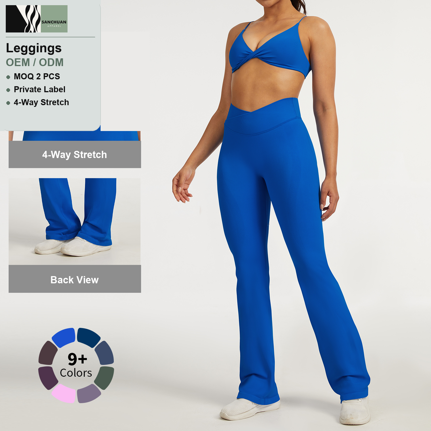 High Waist Yoga Leggings Sculpted Fit Effortless Comfort detail image 3