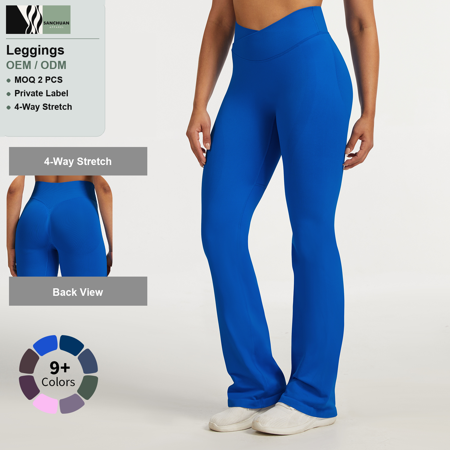High Waist Yoga Leggings Sculpted Fit Effortless Comfort detail image 4