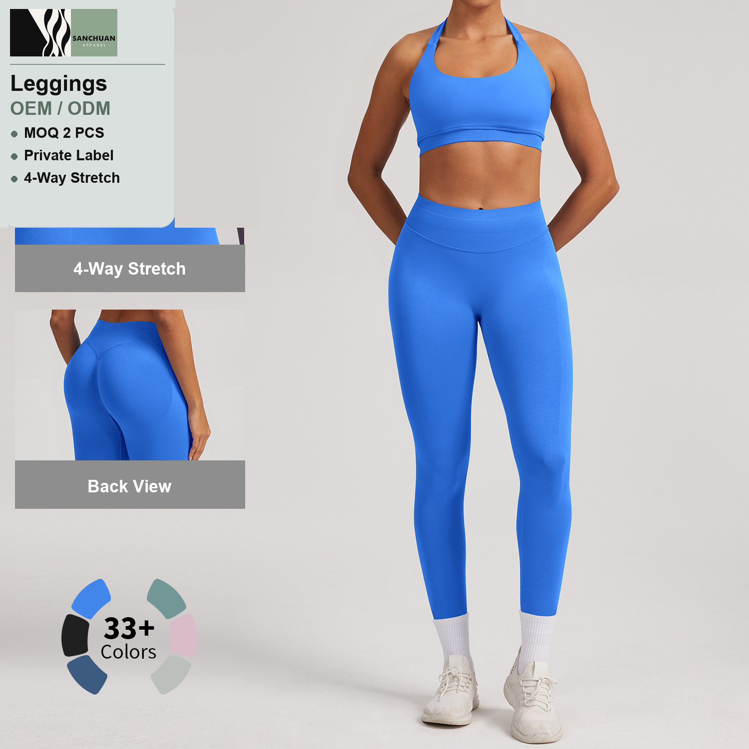 High Waist Seamless Yoga Leggings Women detail image 3