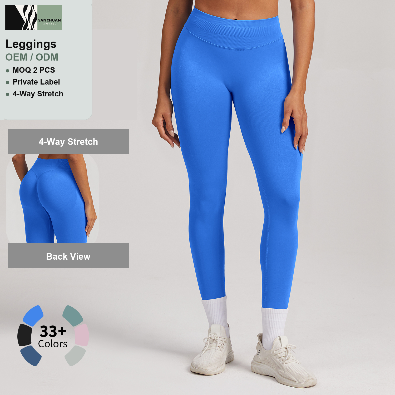 High Waist Seamless Yoga Leggings Women detail image 4