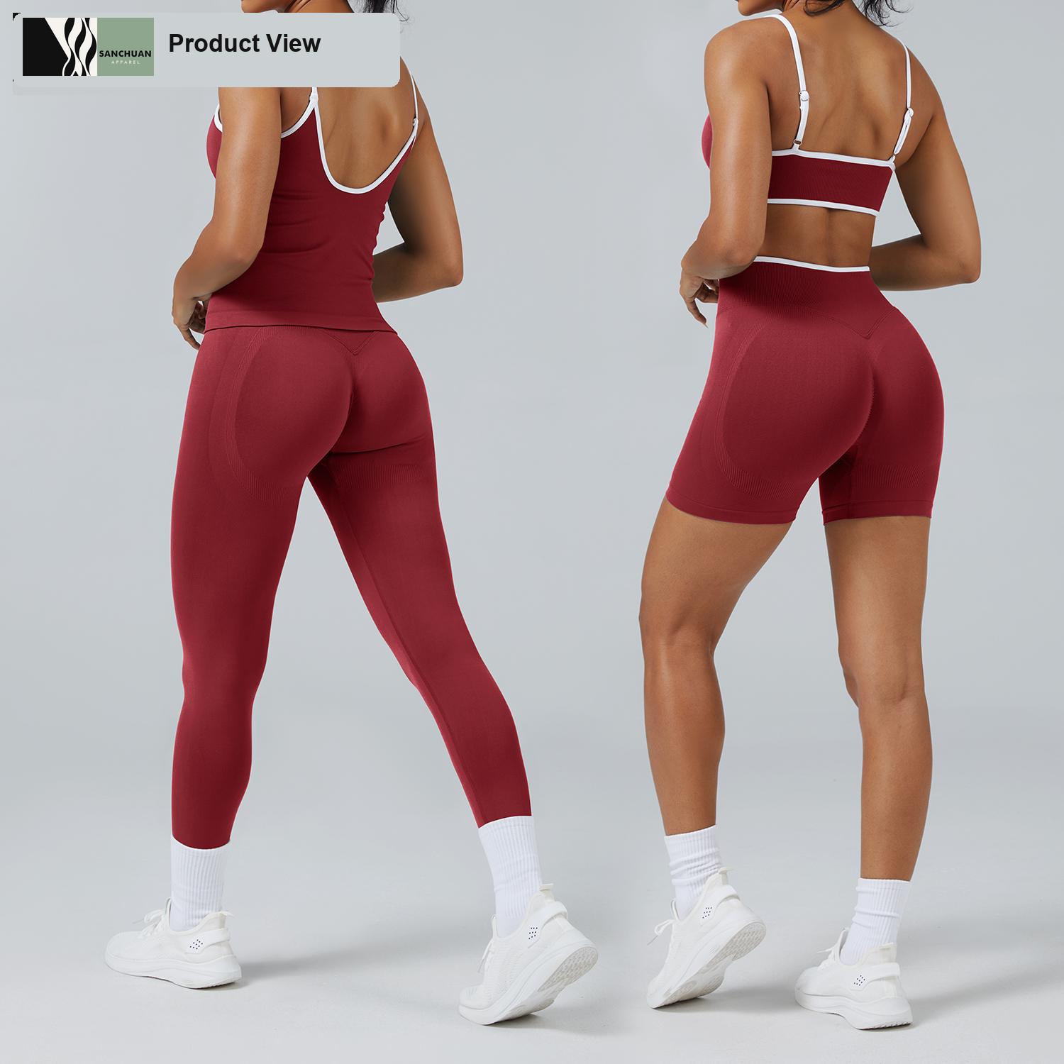 Seamless Yoga Set Sports Bra Leggings detail image 2