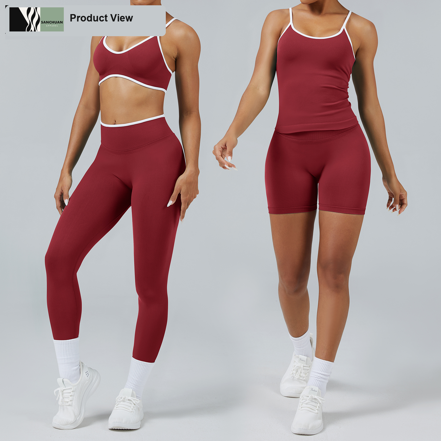 Seamless Yoga Set Sports Bra Leggings detail image 3