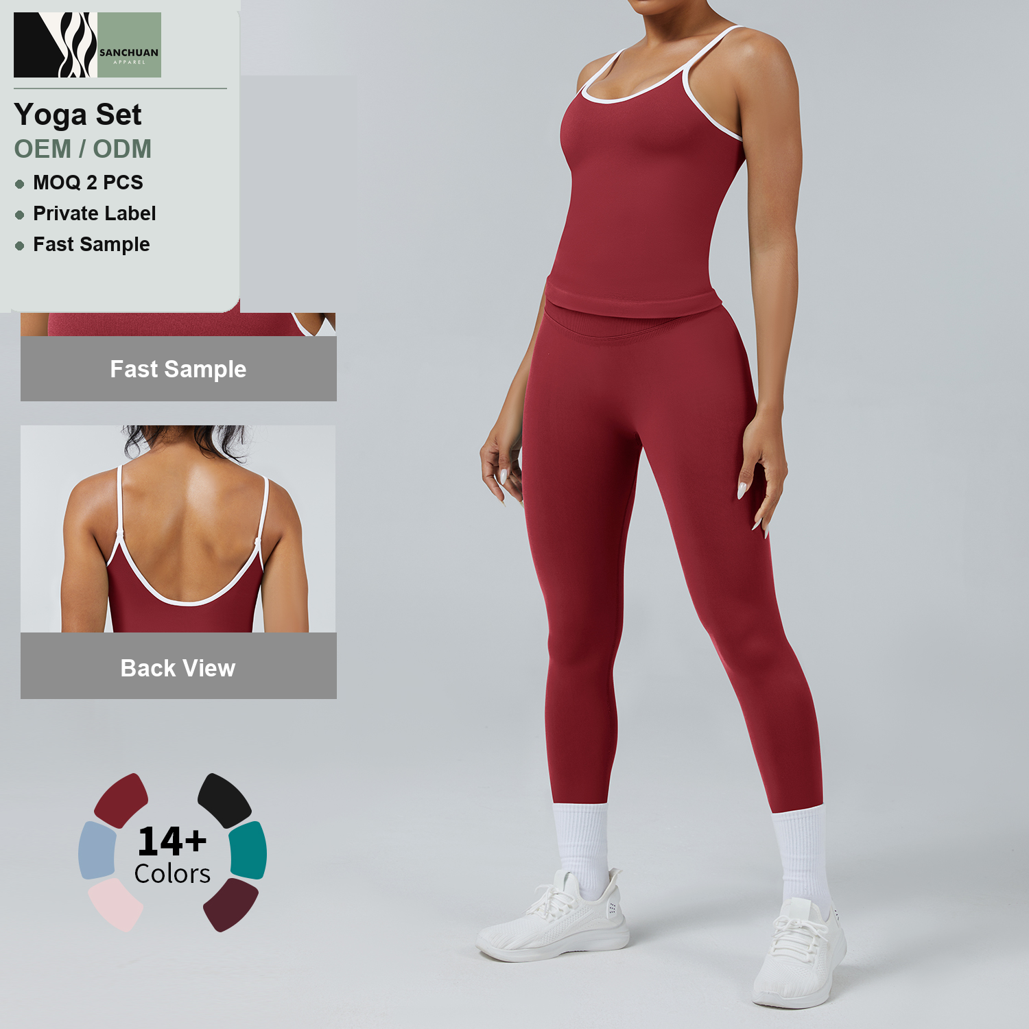 Seamless Yoga Set Sports Bra Leggings detail image 4