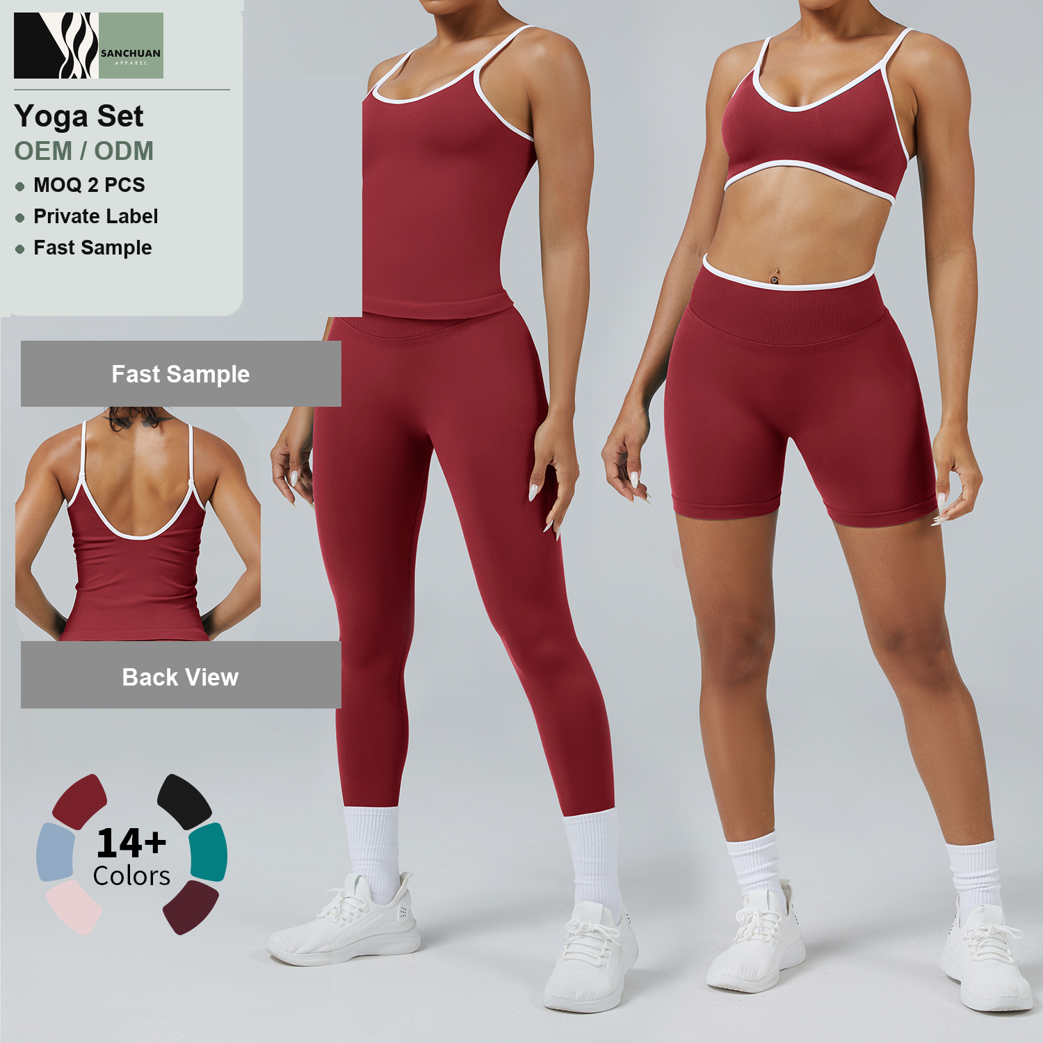 Seamless Yoga Set Sports Bra Leggings detail image 5