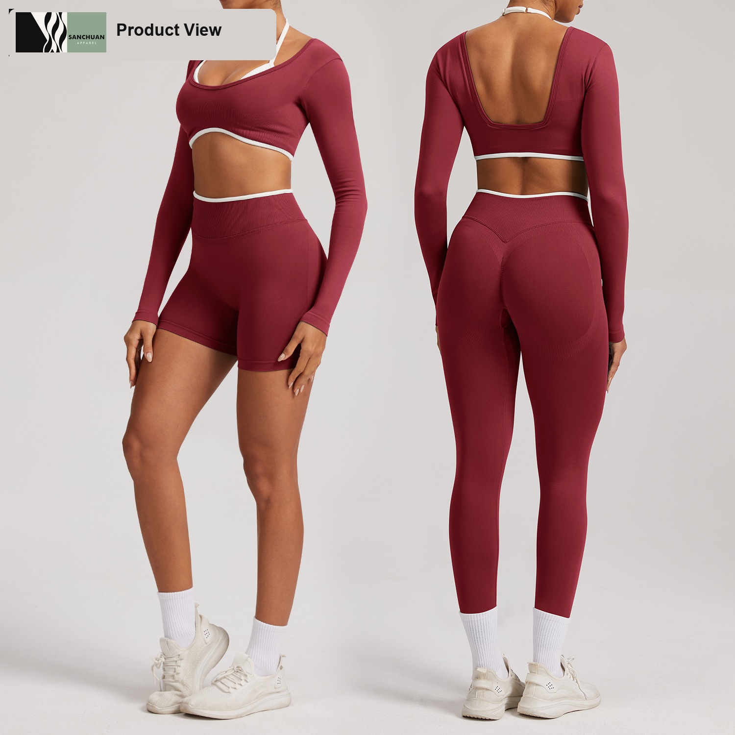 Plus Size Yoga Set Sports Bra Leggings detail image 2