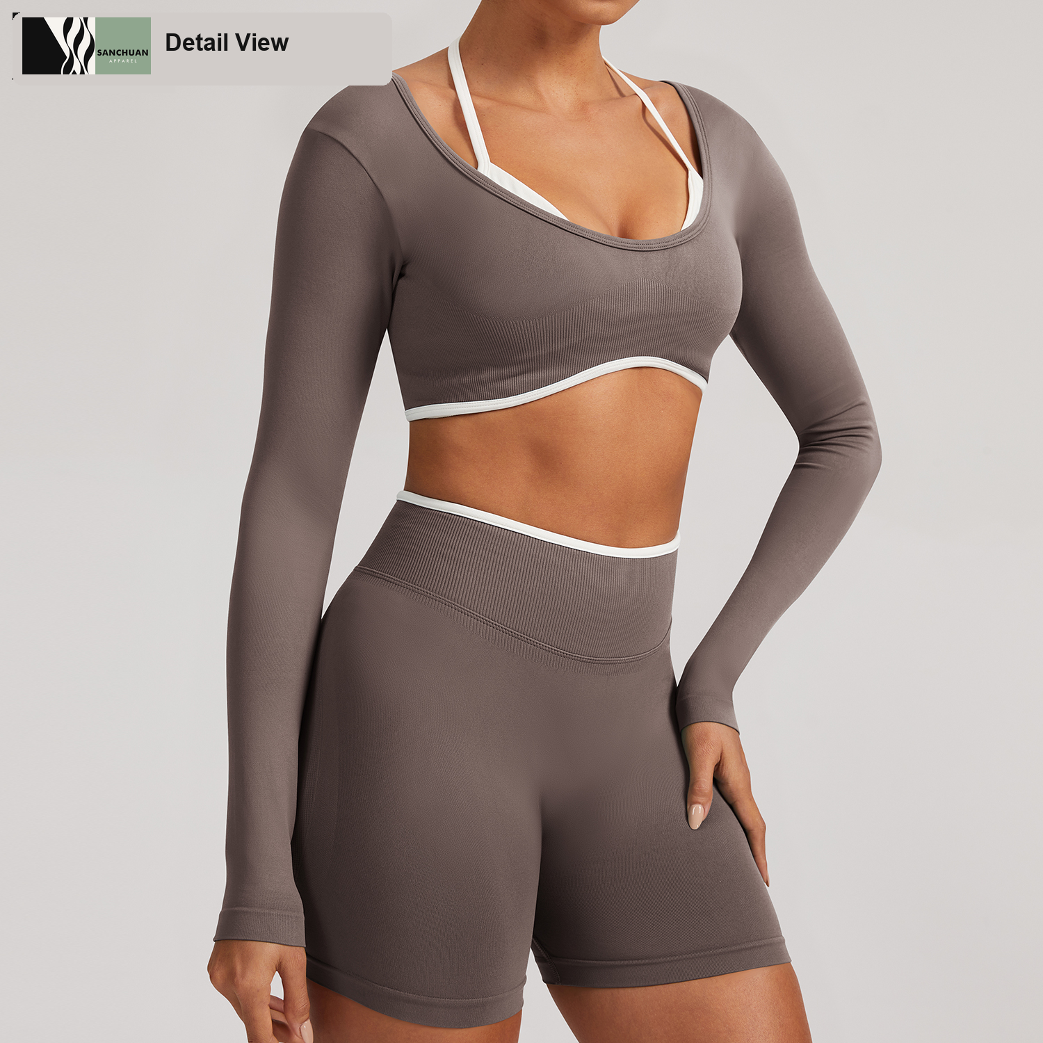 Plus Size Yoga Set Sports Bra Leggings detail image 6