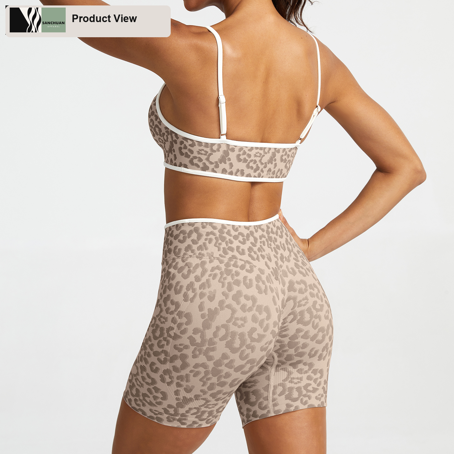 Leopard Print Seamless Yoga Set detail image 2