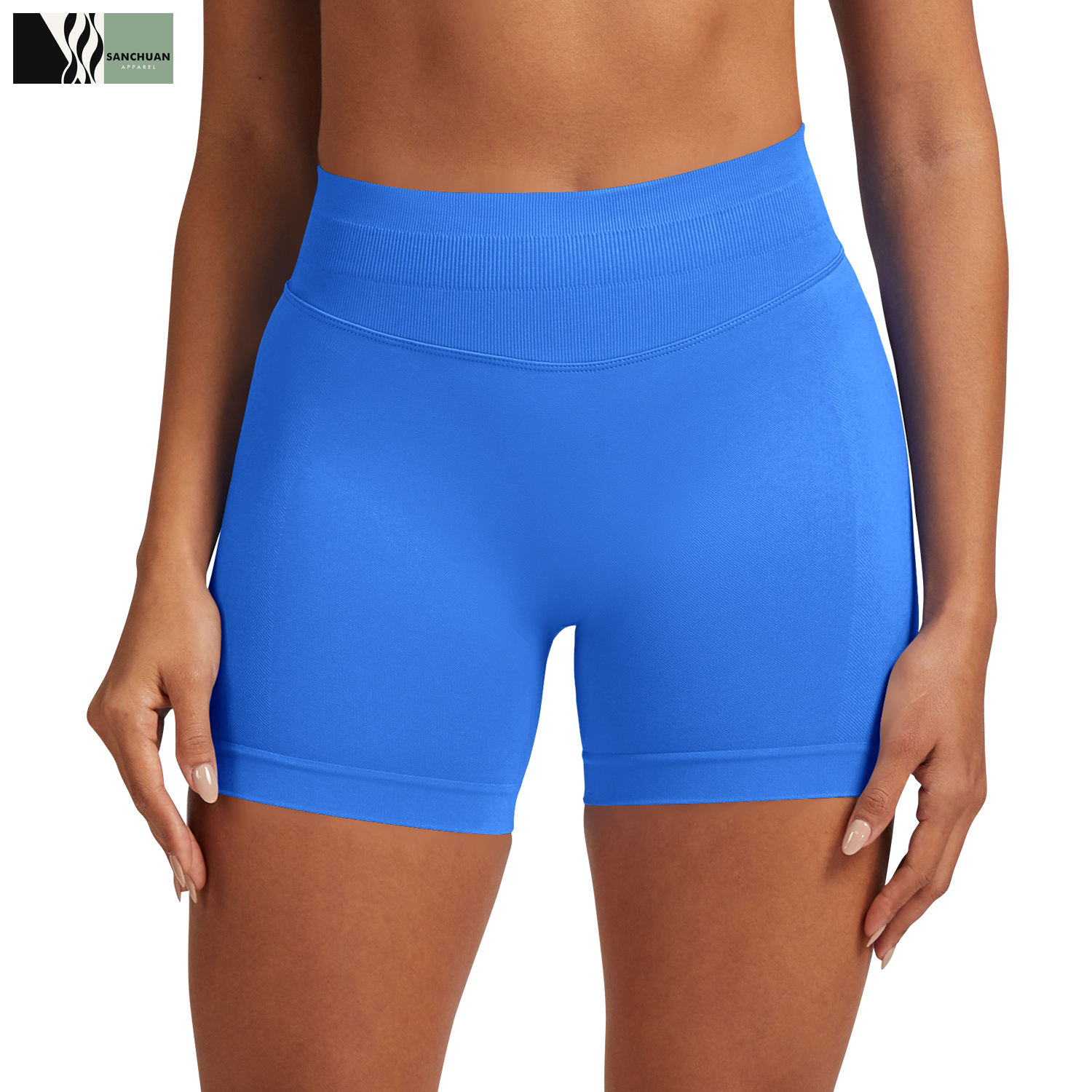High Waist Yoga Shorts With Side Pocket product image