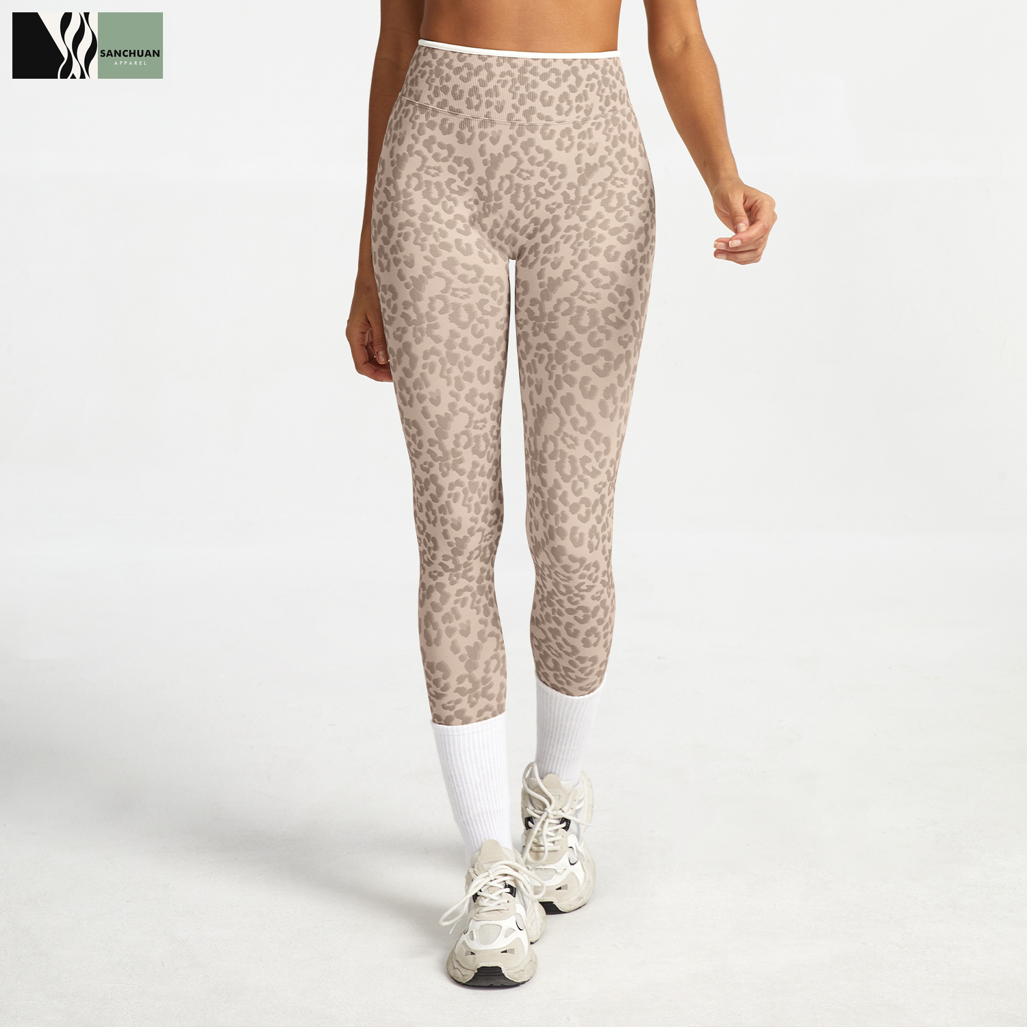 Leopard Print High Waist Yoga Leggings product image