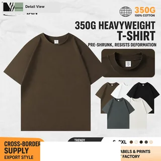 350g Heavyweight Cotton T-Shirt detail image 8