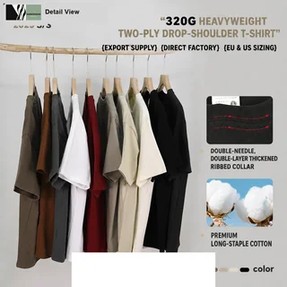 320g Heavyweight Cotton T-Shirt detail image 1
