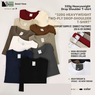 320g Heavyweight Cotton T-Shirt detail image 3