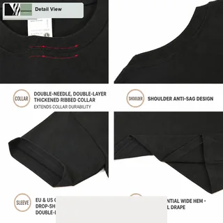 320g Heavyweight Cotton T-Shirt detail image 5