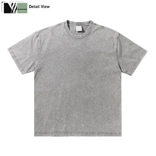 300g Washed Cotton T-Shirt detail image 3