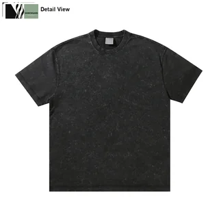 300g Washed Cotton T-Shirt detail image 4