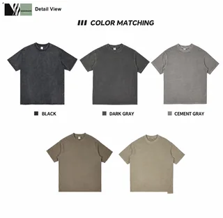 280g Washed Cotton T-Shirt detail image 8