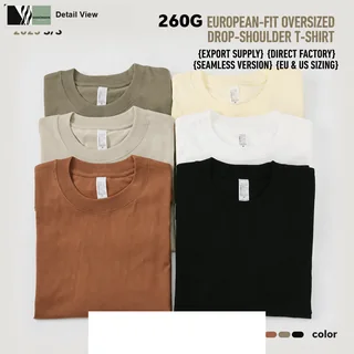 260g Heavyweight Cotton T-Shirt detail image 1